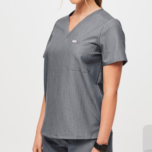 NWT Figs Caterina Scrub top -Graphite Gray - 2 Available - Picture 3 of 3